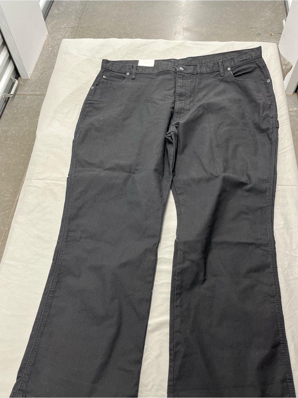 Dickies Men's Black Bootcut Carpenter Jeans Size 44x30 New with Tags
